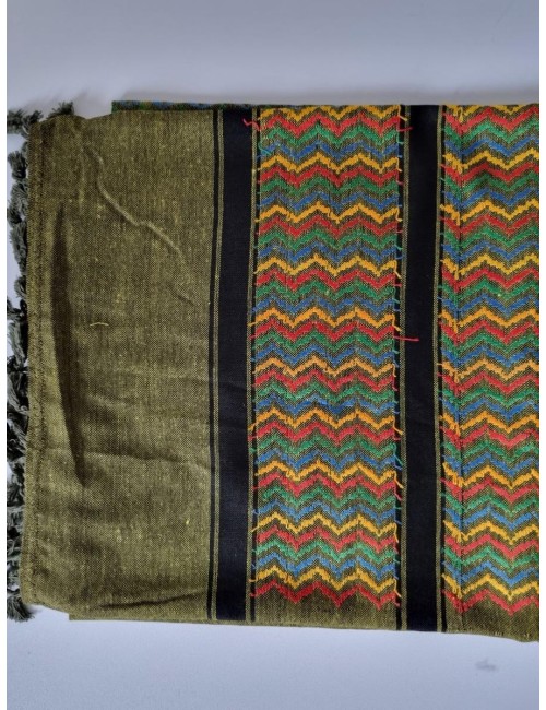 Keffieh palestinien Original Vert olive