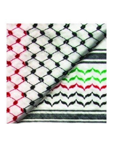 Keffieh palestinien Original couleur drapeau palestinien