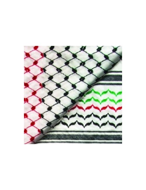 Keffieh palestinien Original couleur drapeau palestinien