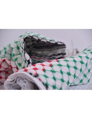 Keffieh palestinien Original couleur drapeau palestinien