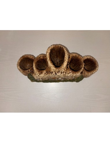 “Al Quds – Ville vivante”  Pot mural ou centre de table sculpté