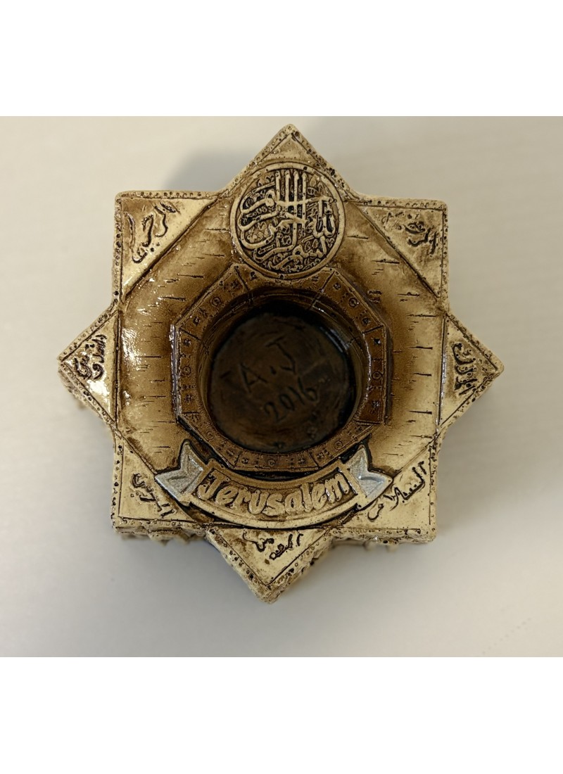 Bougeoir "Étoile cananéenne" – Céramique artisanale de Jérusalem