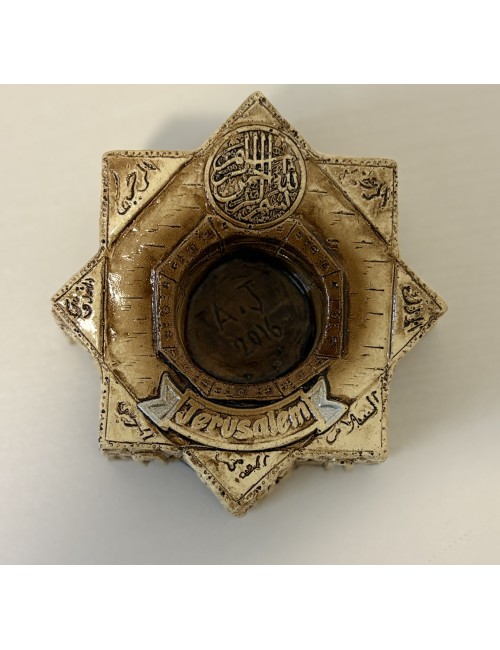 Bougeoir "Étoile cananéenne" – Céramique artisanale de Jérusalem