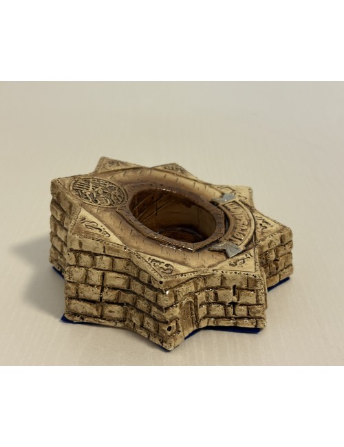 Bougeoir "Étoile cananéenne" – Céramique artisanale de Jérusalem