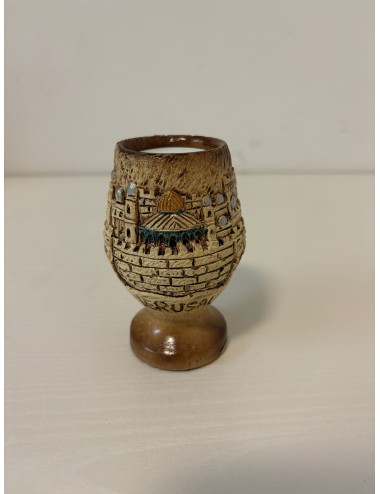 Bougeoir artisanal Jérusalem – Dôme du Rocher (résine sculptée)