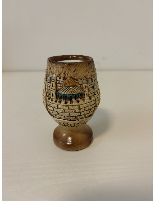 Bougeoir artisanal Jérusalem – Dôme du Rocher (résine sculptée)