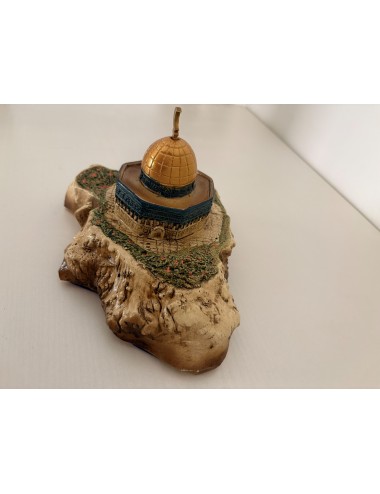 Maquette artisanale du Dôme du Rocher – Sculpture en plâtre résiné (signée A.J)
