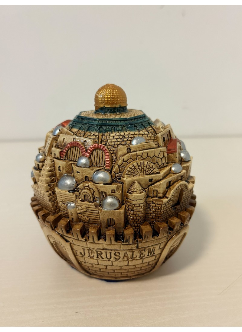 Dôme de Jérusalem – Sculpture artisanale en plâtre résiné