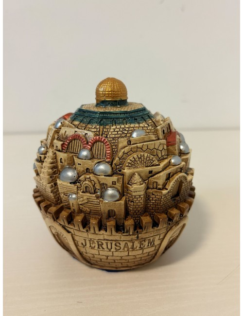 Dôme de Jérusalem – Sculpture artisanale en plâtre résiné