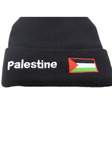 Bonnet « Palestine » – Drapeau brodé