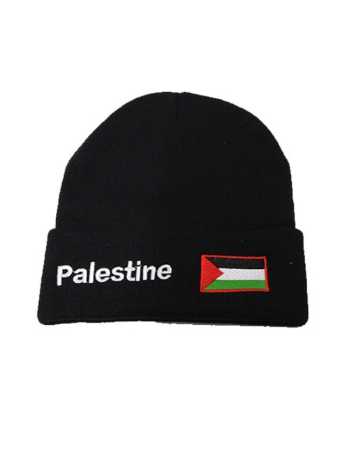 Bonnet « Palestine » – Drapeau brodé