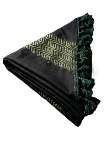 Keffieh Palestine Ombre d’Olivier – Foulard traditionnel engagé