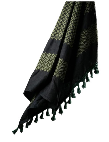 Keffieh Palestine Ombre d’Olivier – Foulard traditionnel engagé