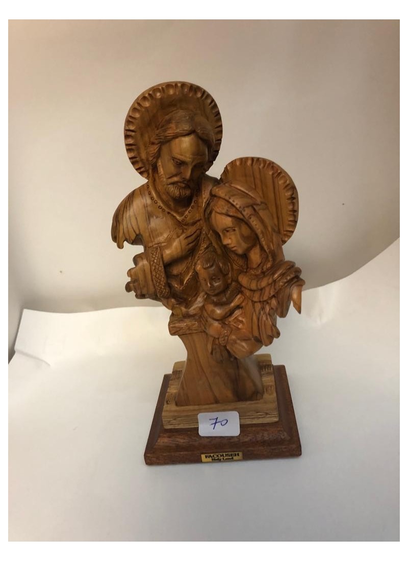 Sculpture en Bois d’Olivier – Sainte Famille de Bethléem