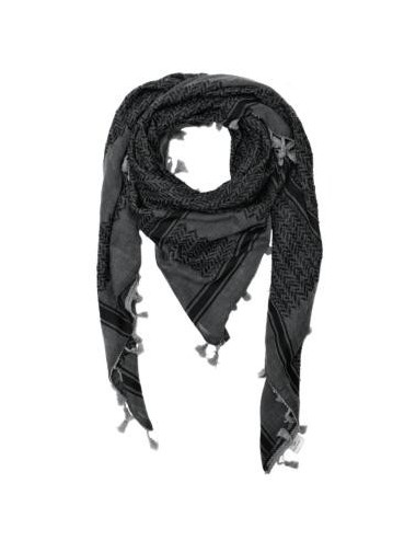 Keffieh palestinien Original Noir et Gris foncé