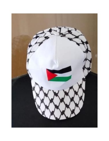 Casquette aux couleurs du keffieh palestinien