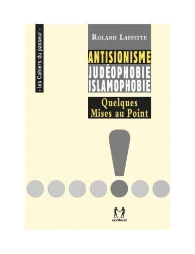 Antisionisme, Judéophobie, Islamophobie... Quelques mises au point
