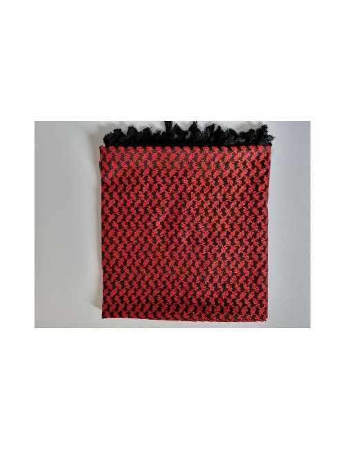Keffieh palestinien Original noir avec briques rouges