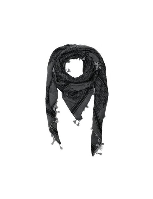 Keffieh palestinien Original Noir et Gris foncé