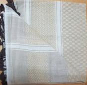 KEFFIEH PALESTINIEN ORIGINAL SABLE DU DÉSERT