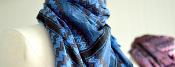 Keffieh palestinien Original Bleu jean