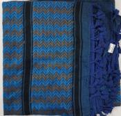 Keffieh palestinien Original Bleu jean