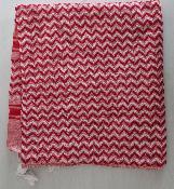 Keffieh palestinien Original rose liséré rouge 