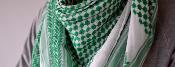 Keffieh palestinien Original Blanc vert en précommande