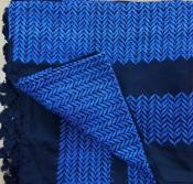 Keffieh palestinien Original Noir bleu