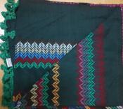Keffieh palestinien Original Vert sombre chevrons couleurs