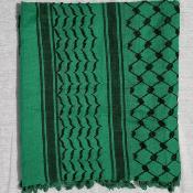Keffieh palestinien Original vert clair losanges noirs